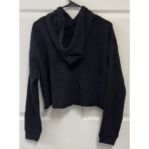 The Beatles "Let It Be" Cropped Sweatshirt Hoodie Black Women's Size Medium - Picture 3 of 7